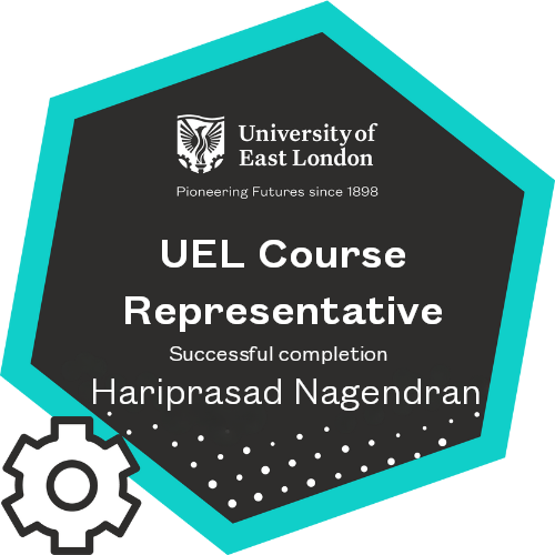UEL Course Representative - Hariprasad Nagendran